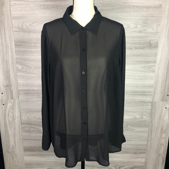 torrid Tops - + Size Torrid Cage Back Black Shirt Size 1X